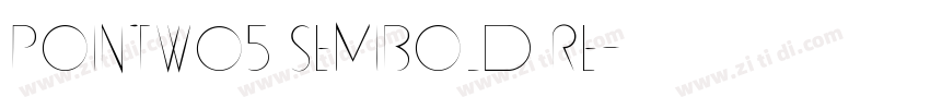 PointW05 SemiBold Re字体转换